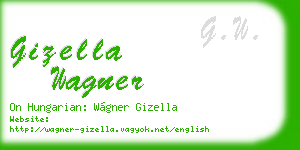 gizella wagner business card