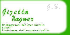 gizella wagner business card